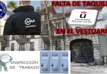Denuncia A La Empresa CMM GUARD SL Por Falta De Taquillas En Centro De Trabajo Denuncia a inspección de trabajo CMM GUARD Incumplimiento resoluccion URJC Velazquez