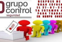 Resultado elecciones Grupo Control Elecciones grupo Control