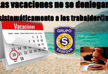 NUEVO ÉXITO DE NUESTRA ASESORÍA JURÍDICA , SENTENCIA FAVORABLE SOBRE VACACIONES FRENTE A SASEGUR SENTENCIA FAVORABLE SOBRE VACACIONES FRENTE A SASEGUR