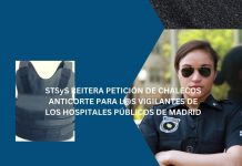 STSyS REITERA PETICIÓN DE CHALECOS ANTICORTE PARA L@S VIGILANTES DE LOS HOSPITALES PÚBLICOS DE MADRID STSyS REITERA PETICIÓN DE CHALECOS ANTICORTE PARA L@S VIGILANTES DE LOS HOSPITALES PÚBLICOS DE MADRID