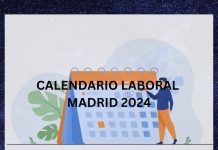CALENDARIO LABORAL MADRID 2024
