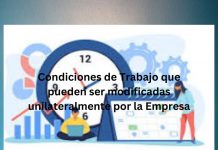 Condiciones de Trabajo que pueden ser modificadas unilateralmente por la Empresa Condiciones de Trabajo que pueden ser modificadas