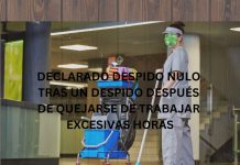 DECLARADO DESPIDO NULO TRAS UN DESPIDO DESPUÉS DE QUEJARSE DE TRABAJAR EXCESIVAS HORAS DECLARADO DESPIDO NULO TRAS UN DESPIDO DESPUÉS DE QUEJARSE DE TRABAJAR EXCESIVAS HORAS