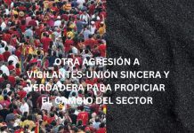 OTRA AGRESIÓN A VIGILANTES-UNIÓN SINCERA Y VERDADERA PARA PROPICIAR EL CAMBIO DEL SECTOR OTRA AGRESIÓN A VIGILANTES-UNIÓN SINCERA Y VERDADERA PARA PROPICIAR EL CAMBIO DEL SECTOR