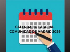 CALENDARIO LABORAL COMUNIDAD DE MADRID 2026