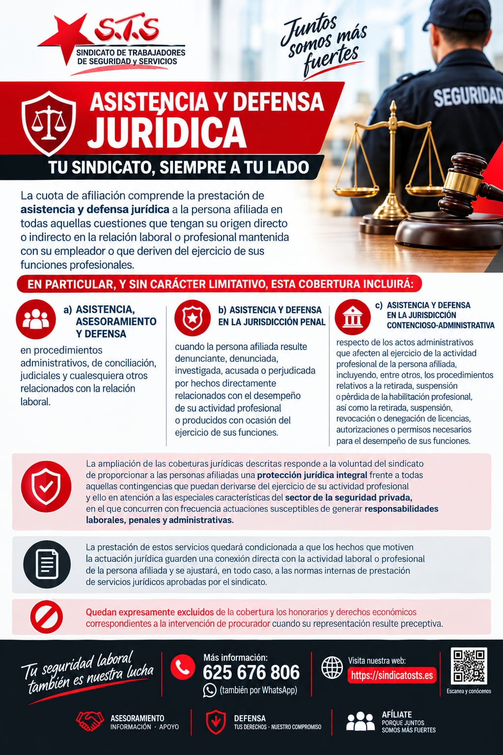 ASISTENCIA Y DEFENSA JURIDICA EN TU SINDICATO STSYS