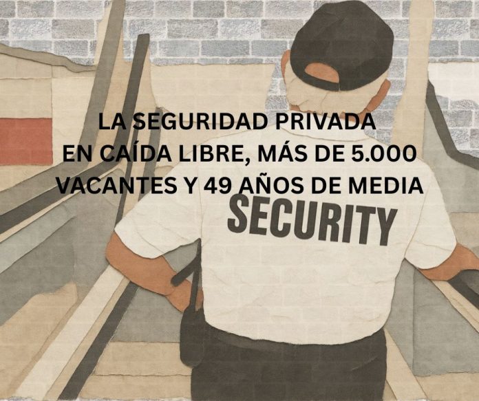 LA SEGURIDAD PRIVADA EN CAÍDA LIBRE, MÁS DE 5.000 VACANTES Y 49 AÑOS DE MEDIA LA SEGURIDAD PRIVADA EN CAÍDA LIBRE, MÁS DE 5.000 VACANTES Y 49 AÑOS DE MEDIA